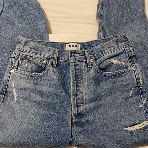 ARITZIA- 90S JEANS DISTRESSED SIZE 25 - Picture 9 of 11